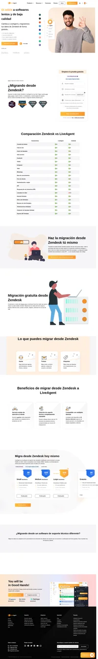 Comienza tu migración de datos desde Zendesk haciendo clic en una simple slider de activación. Todos tus tickets y agentes serán transferidos de forma segura a LiveAgent