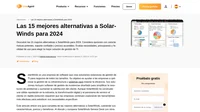 Descubre las principales alternativas a SolarWinds. Encuentra sustitutos asequibles con potentes características, soporte confiable y monitoreo de redes eficiente para tu negocio.
