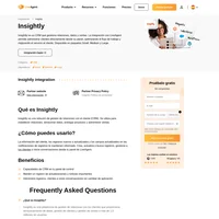 La integración Insightly te permite administrar las relaciones con los clientes desde LiveAgent. Simplemente intégralo a través de Zapier y comienza a obtener beneficios.