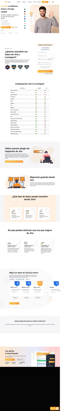 LiveAgent ofrece una migración de datos a LiveAgent. Transfiere todos tus datos fácilmente utilizando nuestro plugin de migración o deja que nuestro equipo te ayude.