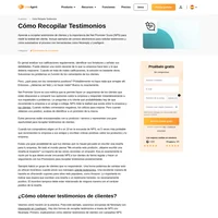 Los testimonios, o comentarios positivos dados por los clientes pueden jugar muy bien junto con tus reseñas. Aprende a recogerlos.
