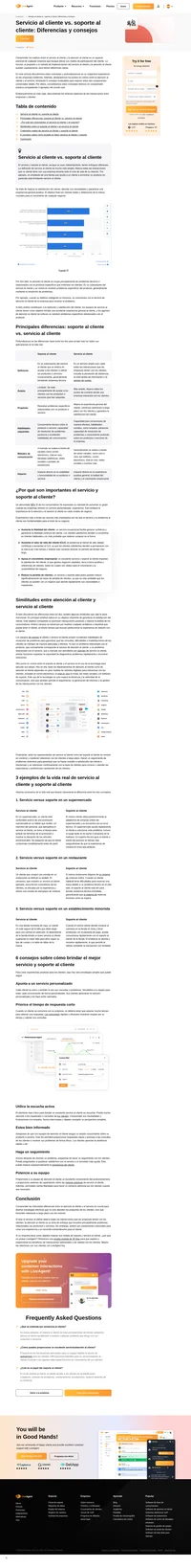 Compare el servicio al cliente con el soporte al cliente, descubra las diferencias y similitudes y obtenga información práctica a partir de consejos y ejemplos de la vida real.