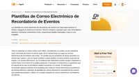 A veces, los clientes pueden olvidarse de un evento al que se han apuntado. Avísales con nuestras plantillas gratuitas de correos electrónicos de recordatorio de eventos.