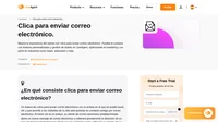 Comienza a utilizar la función de clica para enviar un correo electrónico, que permite a los clientes ponerse en contacto fácilmente con tu empresa simplemente haciendo clic en el enlace del sitio web.