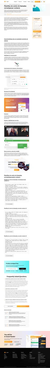 Aprende a comunicar a tus clientes que estás cerrando / pausando la resolución de tu ticket con nuestras plantillas de contacto del centro de llamadas.
