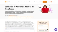 Cómo ponerse en contacto con el servicio al cliente de WordPress por correo electrónico, soporte de chat en vivo, número de teléfono, soporte de redes sociales y soporte de autoservicio.