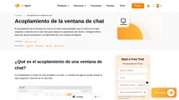 Con LiveAgent su ventana de chat podrá ser acoplada en el lado izquierdo o derecho de una web. Lea sobre ello y vea nuestro vídeo - cómo se ve una ventana de chat acoplada.