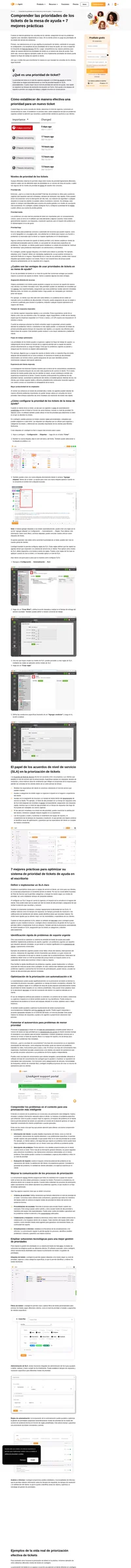 Optimiza tu soporte al cliente con prioridades de servicio de asistencia. Descubre los beneficios, mejores prácticas, importancia de los SLA y ejemplos de la vida real.