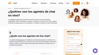 Los agentes de Live chat son empleados que contestan las preguntas de los clientes y consultas a través de live chat.. Proveen respuestas a los clientes en tiempo real.