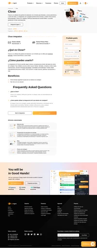 La integración de Close te permite administrar las relaciones con los clientes desde LiveAgent. Simplemente intégralo a través de Zapier y comienza a obtener beneficios.