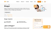 Blogger es un sistema de administración de contenido tipo blog popular y gratuito que también admite la inclusión del chat en vivo de LiveAgent.