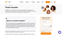 Un ticket se considerará resuelto cuando el cliente o el agente clique en el botón de resuelto. El ticket también podrá ser resuelto automáticamente por una regla.