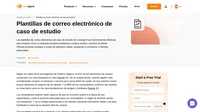 Muestra cómo tus productos pueden ayudar a tus clientes potenciales a lograr sus objetivos y eliminar los cuellos de botella con nuestras plantillas de correo electrónico de casos prácticos.