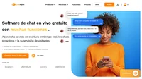 El software gratuito de chat en vivo de LiveAgent te permite interaccionar y convertir eficazmente a los visitantes del sitio web en clientes. Utiliza el widget de chat más rápido en el mercado.