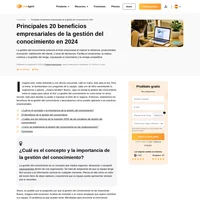 Explora los 20 principales beneficios de la gestión del conocimiento en empresas prósperas. Mejora la eficiencia, aumenta las ganancias y fomenta la innovación hoy mismo.