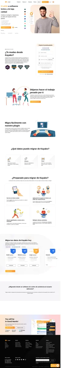 LiveAgent ofrece una migración gratuita de tus datos de Kayako a LiveAgent. Echa un vistazo a los detalles y consigue tu migración gratuita hoy mismo.