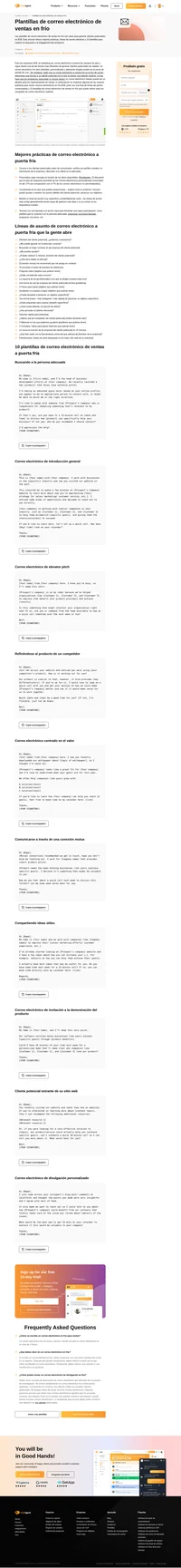 Selecciona entre una variedad de atractivos correos electrónicos de ventas en frío y líneas de asunto para comunicarte con tus clientes potenciales. Totalmente personalizado y personalizable.