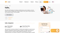 Hallo, helps entrepreneurs with business internet, telephony, and cloud services. Find out more about hallo, integration in LiveAgent.