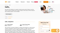 Hallo, helps entrepreneurs with business internet, telephony, and cloud services. Find out more about hallo, integration in LiveAgent.