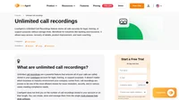 LiveAgent has unlimited call recordings, which means every call is recorded and stored in LiveAgent for legal or training purposes.