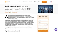 Discover the best AI chatbots for 2026. Explore ChatGPT, LiveAgent AI Chatbot, Jasper, and more to boost customer support and creativity.