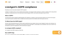 LiveAgent is committed to privacy, security, compliance and transparency. LiveAgent is fully GDPR compliant as of May 2018.