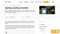 Want to make a splash in the podcasting world? Check out our starting podcast checklist to get your show off the ground.