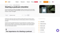 Want to make a splash in the podcasting world? Check out our starting podcast checklist to get your show off the ground.
