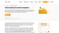 Use our informational email templates for email digests, company-wide announcements, reassurance emails, and more.