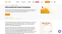 Use our informational email templates for email digests, company-wide announcements, reassurance emails, and more.