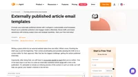 Check out our email templates for promoting externally published articles that backlink to your site. Garner more views with these simple tips!