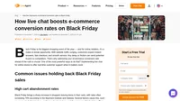 Discover common issues that hinder Black Friday sales, including cart abandonment, response delays, and how live chat can boost conversions.