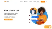 Boost customer support with LiveAgent's live chat AI bot, and enhance your website with powerful AI chat online today.