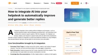 Learn how AI helpdesk integration boosts response times, improves customer satisfaction, and streamlines support.