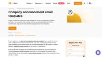 Email templates for company wide announcements. Achieve high open and click through rates with our simple guide and ready to use templates.