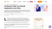 According to a survey of American online consumers, 68% engage in live chat. Learn about 10 important live chat benefits.