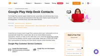 How to contact Google Play's customer service via email, live chat support, phone number, social media support, and self-service support.