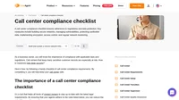 Safety should be your top priority. Our call center compliance checklist ensures that your call center is protected from any threats and leaks.