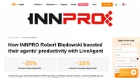 Check out how LiveAgent improved overall team productivity of INNPRO Robert Bledkowski's customer support team.