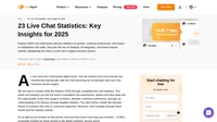 Discover essential live chat statistics for 2025, from industry growth to its impact on customer satisfaction and sales. Click for valued industry insights.