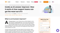Discover how the LiveAgent AI Answer Improver enhances clarity, speed, and accuracy in customer support. Learn its features and benefits.