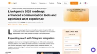 Explore LiveAgent’s 2026 updates, including AI-powered ticket replies, a new mobile call app, Telegram integration, and API v4.