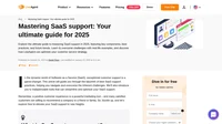 Explore the best practices for SaaS support in 2025, learn how to overcome challenges, and discover tools to optimize your customer service strategy.