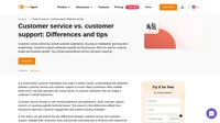 Compare customer service vs customer support, uncover the differences and similarities, and gain practical insights from tips and real-life examples.