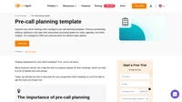 The important sales call ahead? Get ready with our pre-call planning template and seal the deal.