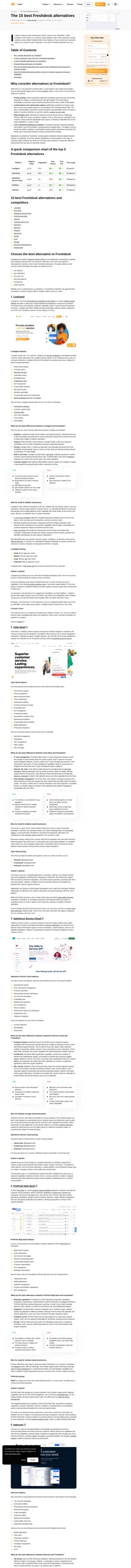 Upgrade your customer service with 15 top Freshdesk alternatives! Transform your support processes and skyrocket customer satisfaction today.