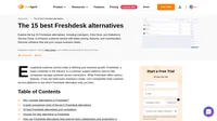 Upgrade your customer service with 15 top Freshdesk alternatives! Transform your support processes and skyrocket customer satisfaction today.