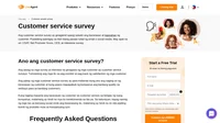 Ang tawag sa mga survey at interview na ginagawa ng mga customer ay customer service surveys. Tumutulong ang mga ito sa pag-monitor at pag-track ng satisfaction ng mga customer.