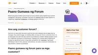 Ang paggawa ng customer forum ay isang pangunahing feature ng ibinibigay ng maraming help desk software providers sa loob ng mga self-service portal nila.