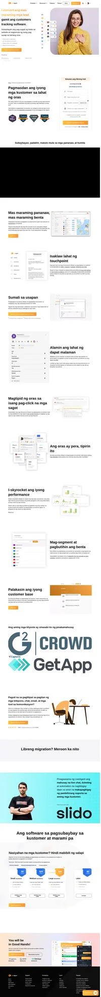 Subukan ang pinakamahusay na software sa pagsubaybay sa kustomer sa merkado. Ang LiveAgent ay tuloy-tuloy na kinikilala bilang pinakamahusay na tool sa pagsubaybay sa kustomer para sa SMB.